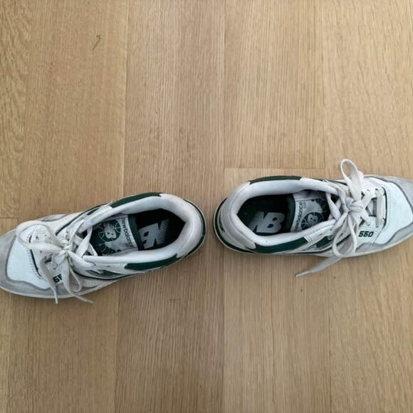 New Balance 550 White and Green - Picture 5 of 8